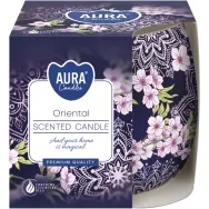 Lumanare parfumata pahar imprimat 20h oriental 100g - AURA