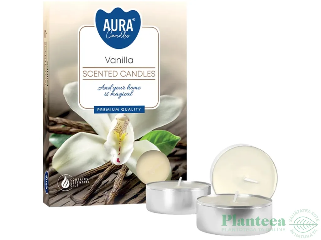 Lumanari pastila parfumate 4h vanilie 6b - AURA