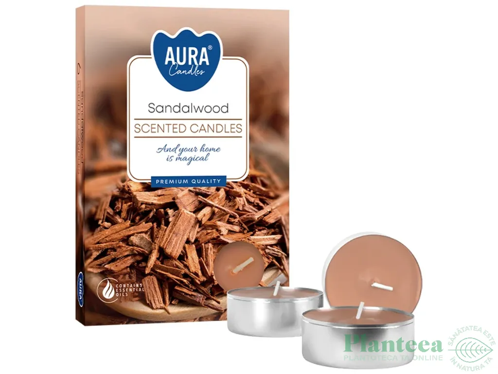 Lumanari pastila parfumate 4h santal 6b - AURA