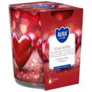 Lumanare parfumata pahar imprimat 22h love letter 100g - AURA