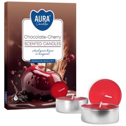 Lumanari pastila parfumate 4h ciocolata cirese 6b - AURA