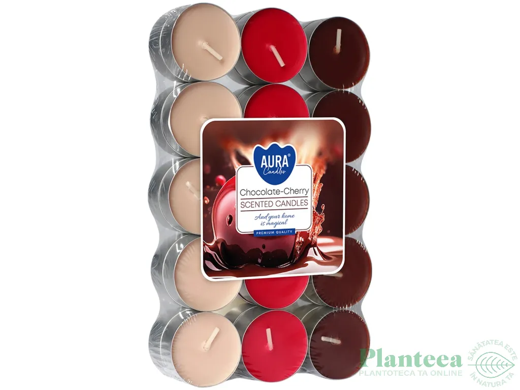 Lumanari pastila parfumate 4h ciocolata cirese 30b - AURA