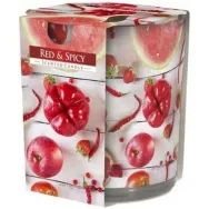 Lumanare parfumata pahar imprimat 22h red&spicy 100g - AURA