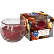 Lumanare parfumata pahar 18h Mar Scortisoara 80g - AURA