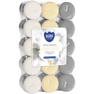 Lumanari pastila parfumate 4h white flowers 30b - AURA