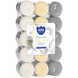 Lumanari pastila parfumate 4h white flowers 30b - AURA