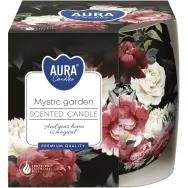 Lumanare parfumata pahar imprimat 20h mystical garden 100g - AURA