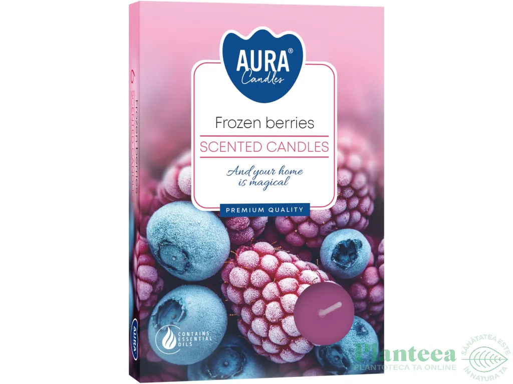 Lumanari pastila parfumate 4h fructe padure inghetate 6b - AURA