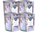 Set 4x Lumanari parfumate pahar imprimat 22h Xmas time 100g - BISPOL