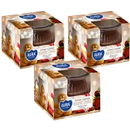 Set 3x Lumanari parfumate pahar 18h Winter cookies 80g - AURA