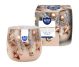 Set 5x Lumanari parfumate cu uleiuri esentiale pahar imprimat 20h Wonderful Christmas 100g - AURA