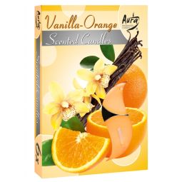Lumanari pastila parfumate 4h vanilie portocale set 6b - BISPOL