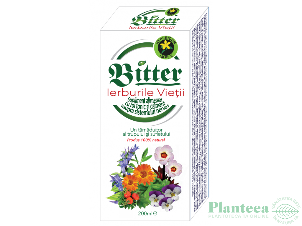 Bitter ierburile vietii 200ml - HYPERICUM PLANT