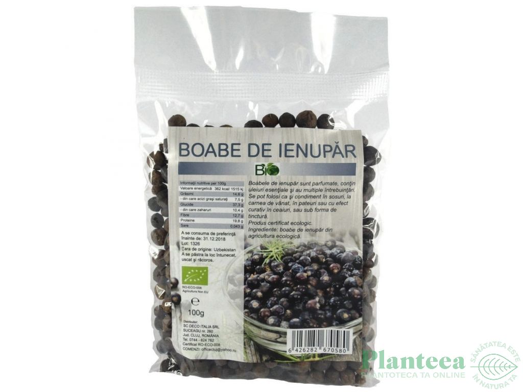 Condiment ienupar boabe eco 100g - DECO ITALIA