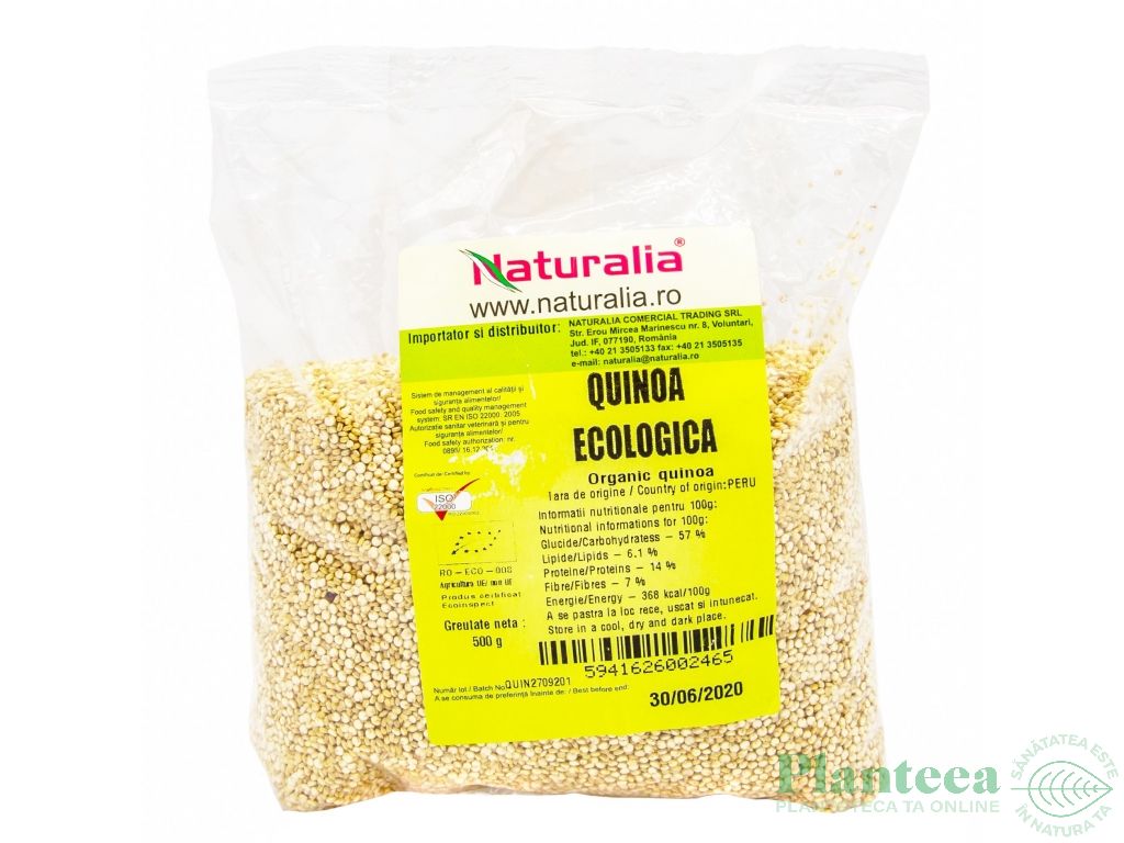 Quinoa alba boabe eco 500g - NATURALIA