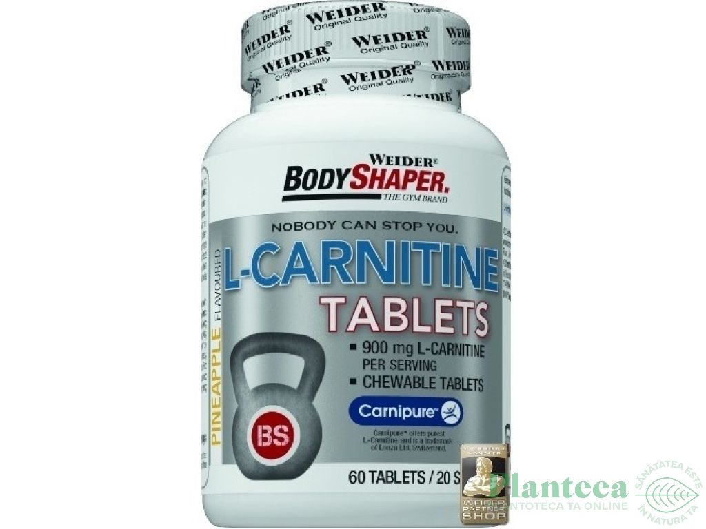 L carnitina 500mg 60cp - BODY SHAPER