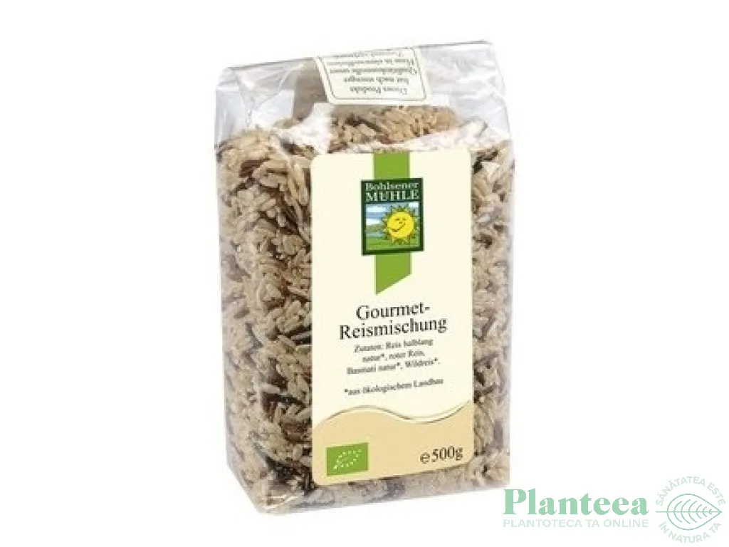 Orez amestec [bob lung semiintegral/rosu/basmati/salbatic] eco 500g - BOHLSENER MUHLE