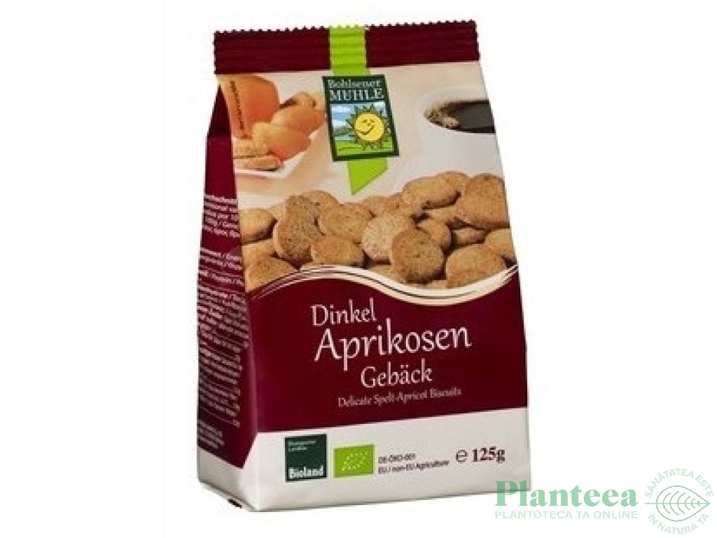 Biscuiti rotunzi alac caise eco 125g - BOHLSENER MUHLE