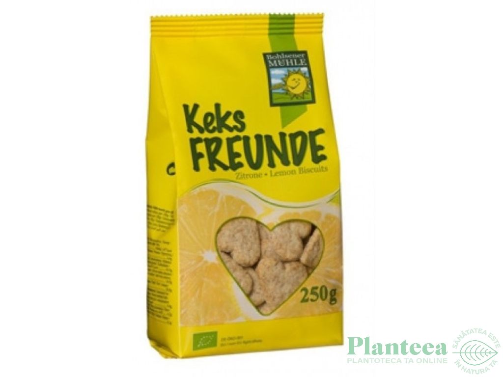 Biscuiti inimioare grau lamaie eco 250g - BOHLSENER MUHLE