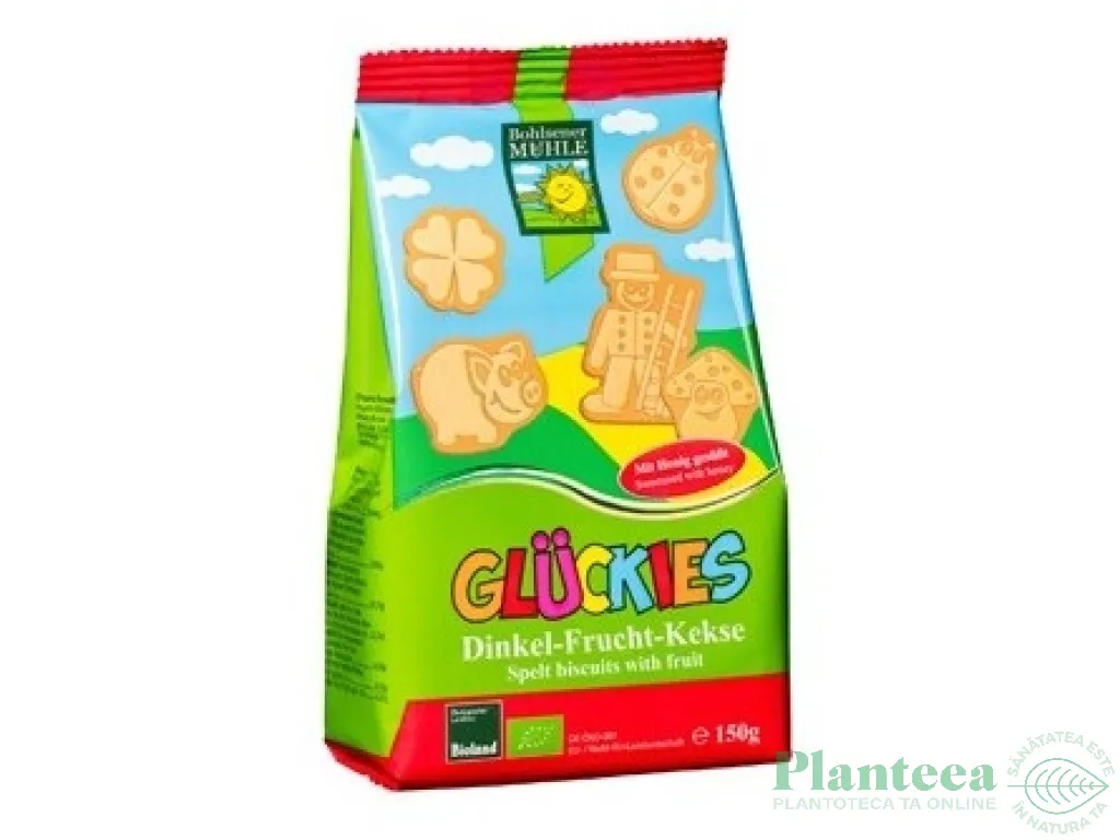 Biscuiti gluckies alac fructe eco 150g - BOHLSENER MUHLE