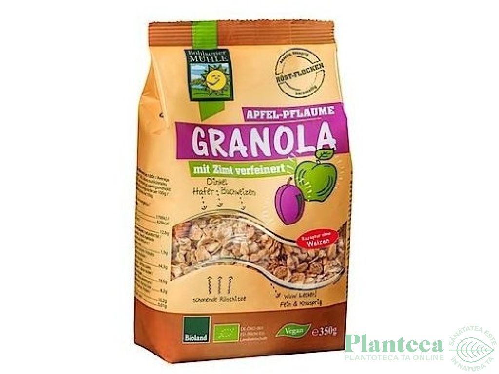 Granola mere prune scortisoara eco 350g - BOHLSENER MUHLE