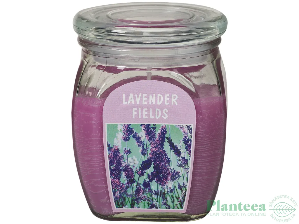 Lumanare parfumata borcan cu capac 60h lavanda 630g - BOLSIUS