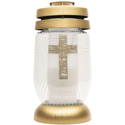 Candela sticla 36h model cruce 540g - BOLSIUS