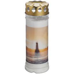 Candela plastic capac metalic 7zile model far 609g - BOLSIUS