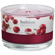 Lumanare parfumata pahar cu capac 26h merisoare 370g - BOLSIUS
