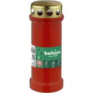 Candela rosie capac metalic 70h cu ulei palmier 260g - BOLSIUS