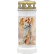 Candela plastic alba model inger capac metalic 70h 240g - BOLSIUS