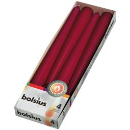 Lumanari conice 245x75mm 7,5h burgund 4b - BOLSIUS