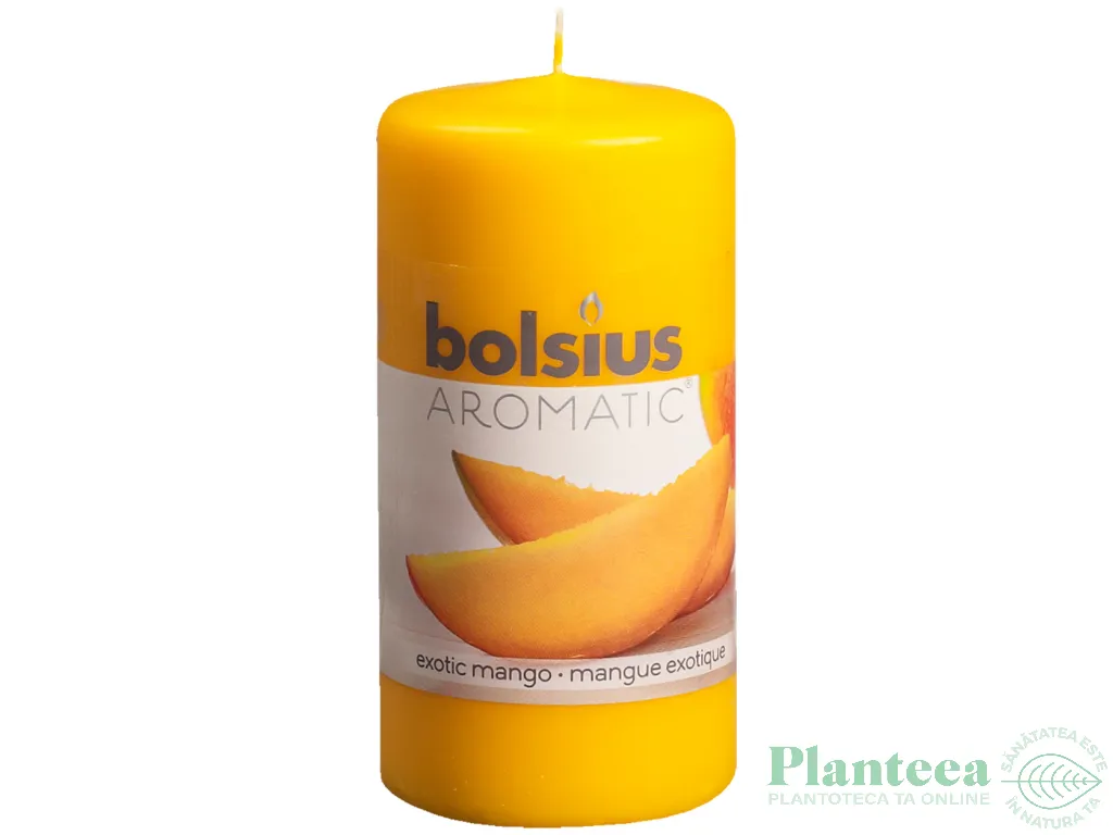 Lumanare parfumata stalp 33h mango 260g - BOLSIUS