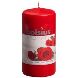 Lumanare parfumata stalp 33h trandafir 260g - BOLSIUS