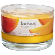 Lumanare parfumata pahar cu capac 26h mango 370g - BOLSIUS
