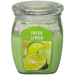 Lumanare parfumata borcan cu capac 60h lamaie 630g - BOLSIUS