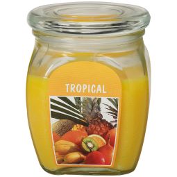 Lumanare parfumata borcan cu capac 60h tropical 630g - BOLSIUS