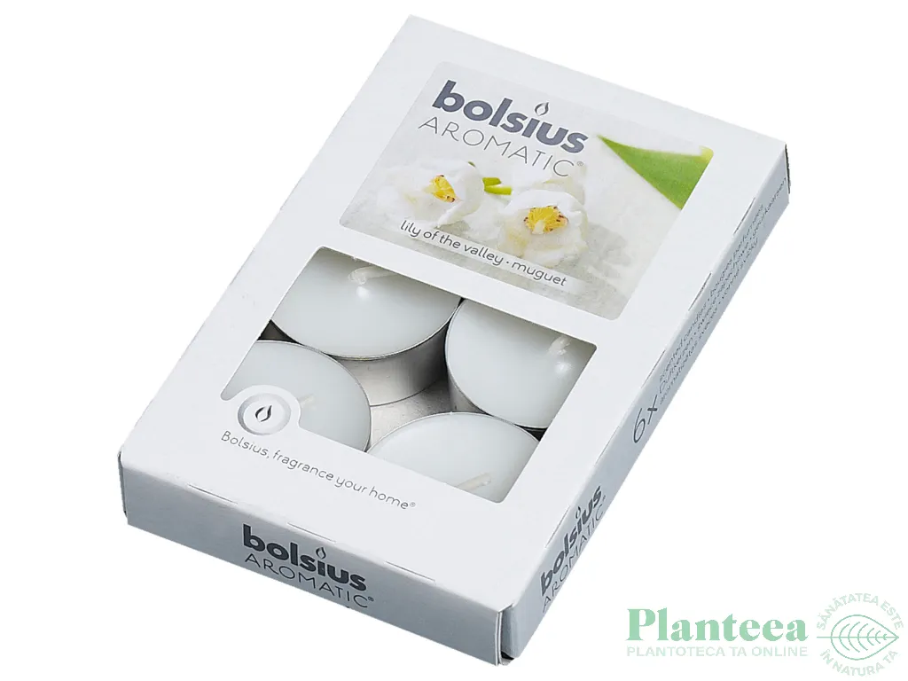 Lumanari pastila parfumate 4h lacramioare 6b - BOLSIUS