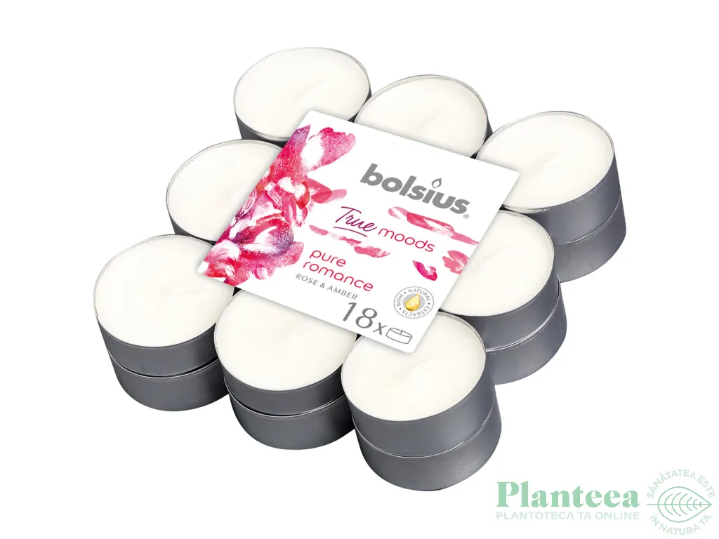 Lumanari pastila parfumate 4h pure romance trandafir chihlimbar True moods 18b - BOLSIUS