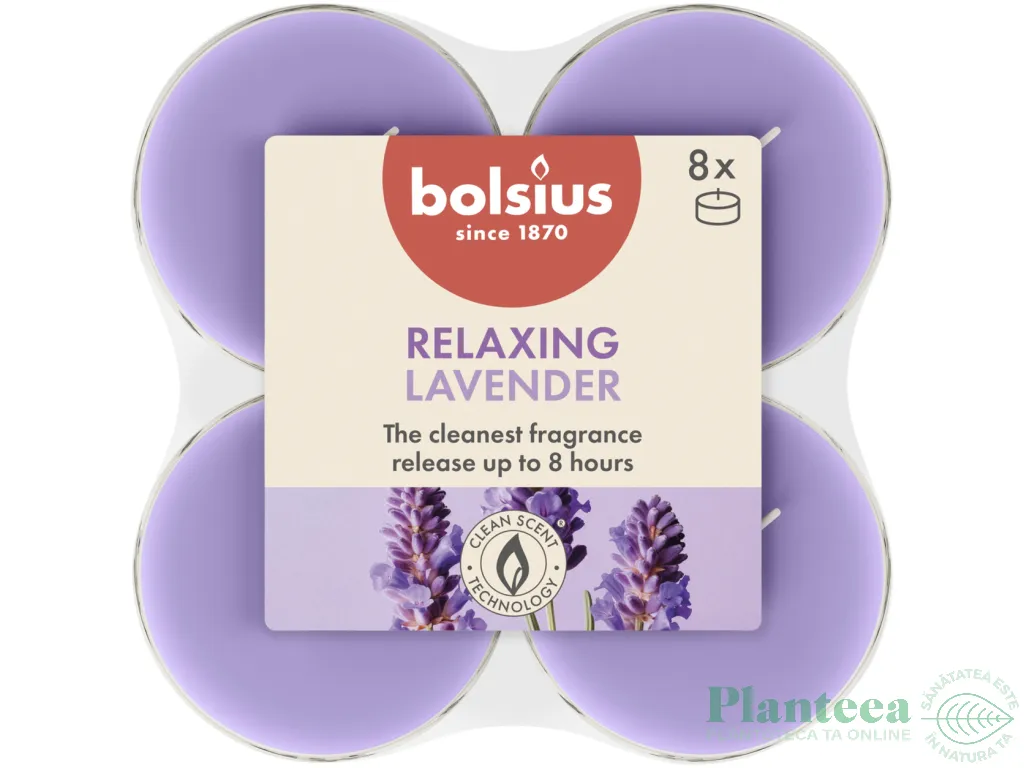 Lumanari pastila parfumate 8h maxi lavanda True Scents 8b - BOLSIUS