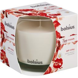 Lumanare parfumata pahar 43h get cosy mar scortisoara True Moods 660g - BOLSIUS