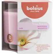 Lumanare parfumata pahar 43h magnolie True Scents 660g - BOLSIUS