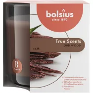 Lumanare parfumata pahar 43h lemn oud True Scents 660g - BOLSIUS