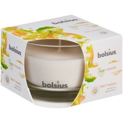 Lumanare parfumata pahar 24h feel happy mango bergamot True Moods 440g - BOLSIUS