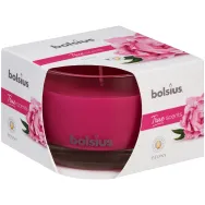 Lumanare parfumata pahar 24h bujor True Scents 440g - BOLSIUS