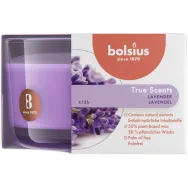 Lumanare parfumata pahar 14h lavanda True Scents 300g - BOLSIUS