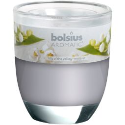 Lumanare parfumata pahar 23h lacramioara 290g - BOLSIUS