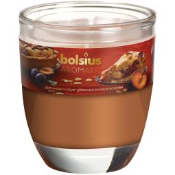 Lumanare parfumata pahar 23h prajitura prune migdale 290g - BOLSIUS