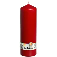 Lumanare ornamentala stalp 118h rosu 1080g - BOLSIUS