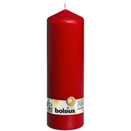 Lumanare ornamentala stalp 118h rosu 1080g - BOLSIUS